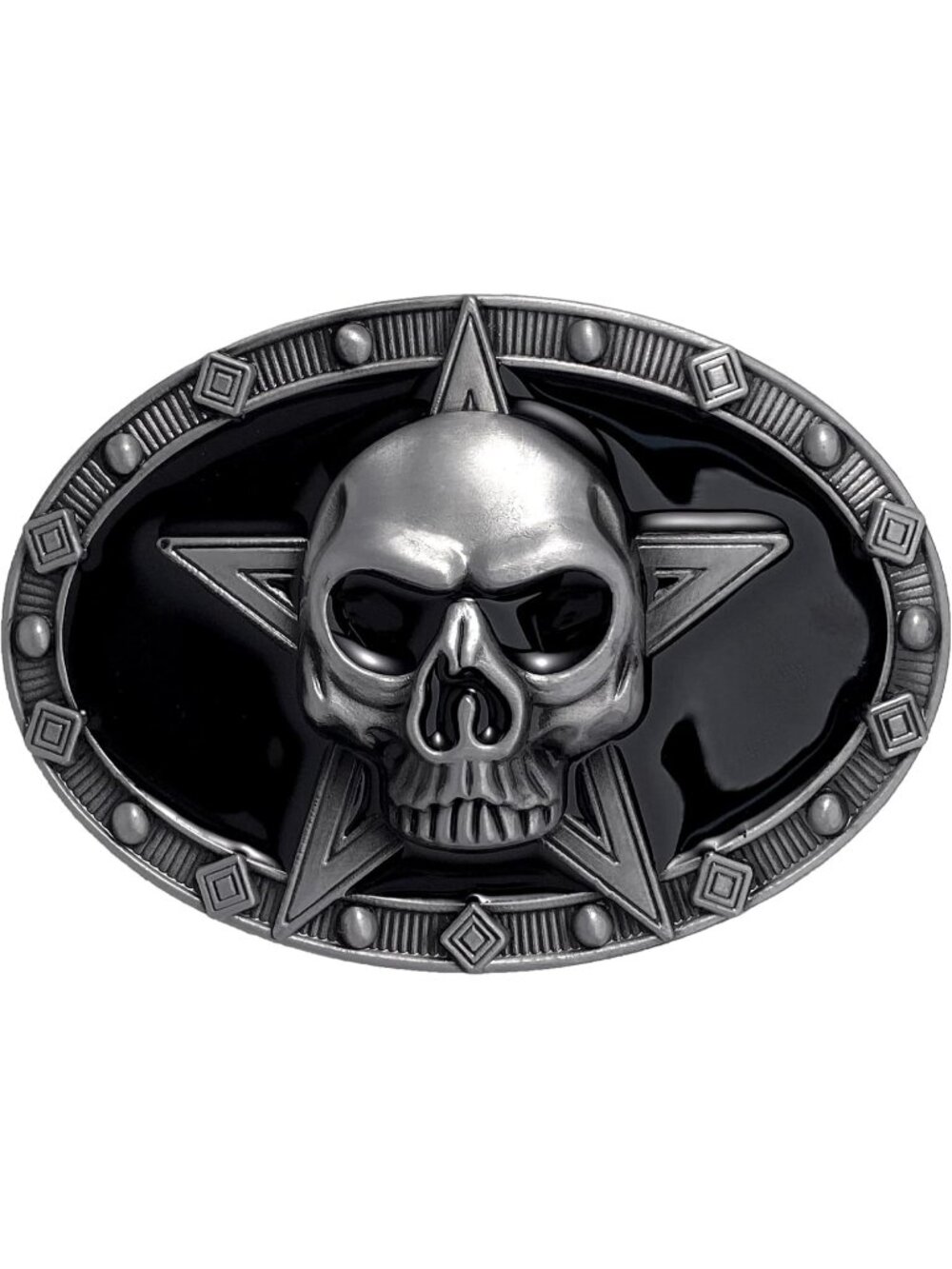 Unisex Ghost Skeleton Vintage Cowboy Rodeo Belt Buckle Costume Gift Accessory